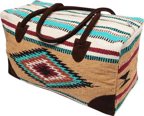 El Paso Designs Southwest Duffel Bag- Camino Real Native American and Mexican Style Jumbo Large Travel Bags (Durango) in Saudi Arabia
