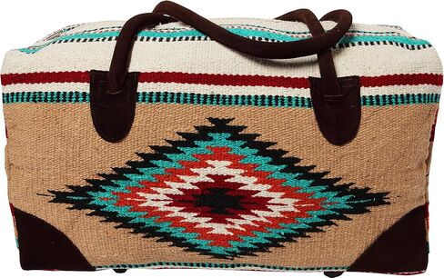 El Paso Designs Southwest Duffel Bag- Camino Real Native American and Mexican Style Jumbo Large Travel Bags (Durango) in Saudi Arabia