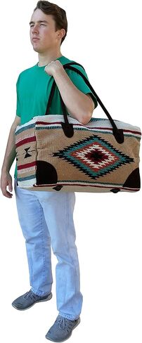 El Paso Designs Southwest Duffel Bag- Camino Real Native American and Mexican Style Jumbo Large Travel Bags (Durango) in Saudi Arabia