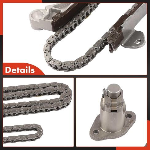 A-Premium 8-PC Engine Timing Chain Kit Compatible with Toyota Camry 2002-2011, RAV4 2001-2008, Corolla 2009-2012, Highlander, Matrix & Scion tC, xB & Lexus HS250h & Pontiac Vibe - DOHC, L4 2.0L 2.4L in Saudi Arabia