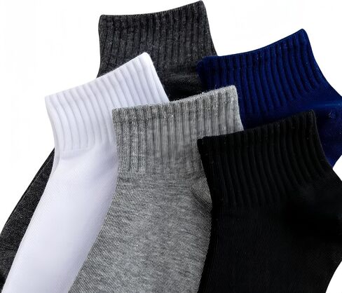 Mens 5 Pack Ankle Socks Athletic Breathable, Causal Ankle Socks, Short Dress Socks, 85% Cotton/88% Modal in Saudi Arabia