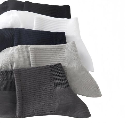 Mens 5 Pack Ankle Socks Athletic Breathable, Causal Ankle Socks, Short Dress Socks, 85% Cotton/88% Modal in Saudi Arabia