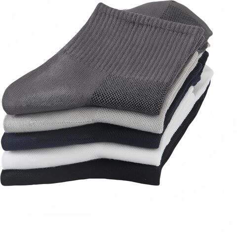 Mens 5 Pack Ankle Socks Athletic Breathable, Causal Ankle Socks, Short Dress Socks, 85% Cotton/88% Modal in Saudi Arabia