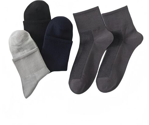 Mens 5 Pack Ankle Socks Athletic Breathable, Causal Ankle Socks, Short Dress Socks, 85% Cotton/88% Modal in Saudi Arabia