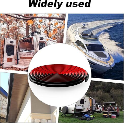 السكك الحديدية بالتنقيط، مزراب المطر البلاستيكي الأسود PVC للسيارات والشاحنات والمركبات الترفيهية، قالب السكك الحديدية بالتنقيط المرن للتحكم في جريان المياه. (أسود، 16 قدم) in Kuwait