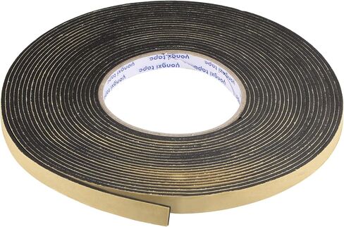 uxcell Sealing Foam Tape 10mm Wide 2mm Thick 10m/32.8ft Long, EVA Self Adhesive Weather Strip for Window Door Insulation in Saudi Arabia