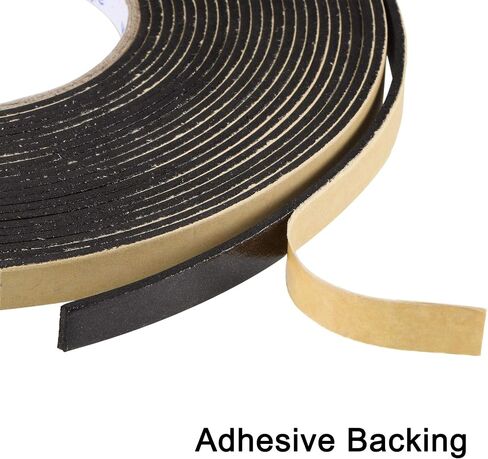 uxcell Sealing Foam Tape 10mm Wide 2mm Thick 10m/32.8ft Long, EVA Self Adhesive Weather Strip for Window Door Insulation in Saudi Arabia