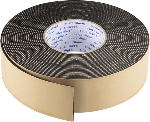 uxcell Sealing Foam Tape 10mm Wide 2mm Thick 10m/32.8ft Long, EVA Self Adhesive Weather Strip for Window Door Insulation in Saudi Arabia