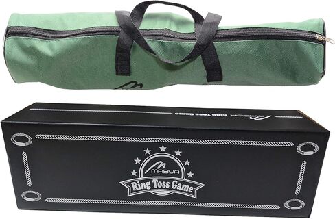 لعبة رمي الحلقات للاستخدام الخارجي - 25 حبلًا، 5 أوتاد، 1 حقيبة حمل - ساحة، ألعاب خارجية للبالغين والعائلة - حلقات رمي ​​الحلقات، الفناء الخلفي، الحصان، المرح، الحديقة، الخارج، داخلي، ألعاب رمي الحلقات للبالغين in Kuwait