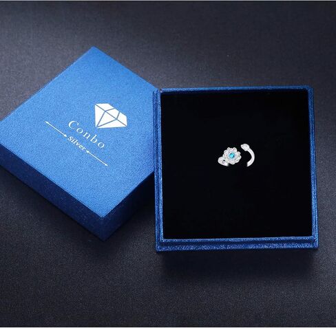 خاتم لوتس للنساء 925 الفضة الاسترليني لوتس الفيروز خاتم زهرة اللوتس حلقة افتتاح قابل للتعديل اليوغا مجوهرات هدايا للفتيات أمي عيد ميلاد الأم in Kuwait