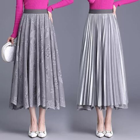 Maxi Long Skirt for Women - Double-Layer Victorian Renaissance Skirt in Saudi Arabia