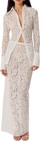 Ronny Kobo Women's Crete Lace Maxi Skirt in Saudi Arabia