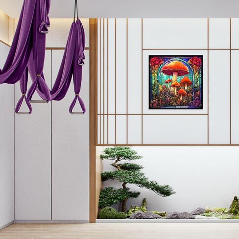 3Pcs Mushroom Window Clings Anti-Collision Window Clings Decals to Prevent Bird Strikes on Window Glass,Suncatchers for Windows Sticker (JD2228) in Saudi Arabia