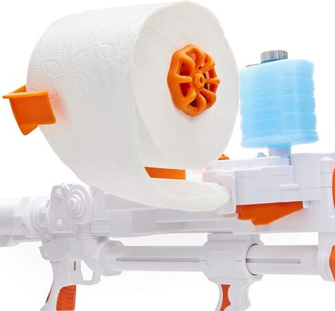 TP Blaster Toilet Paper Blasters Sheet Storm, Toy Blaster Shoots Rapid Fire TP Spitballsup to 50' –Uses Real Toilet Paper! Super Fun Gift for Kids, Teens, College Students, Adults –Outdoors & Indoors in Kuwait