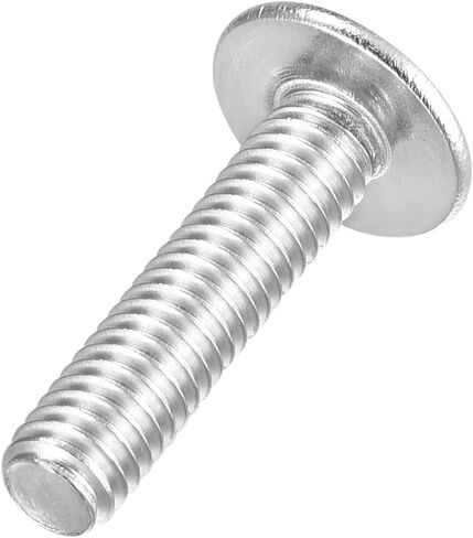 uxcell Flanged Button Head Socket Cap Screws, M4*18mm Hex Socket Drive Screw, 304 Stainless Steel Fasteners Bolts, Fully Threaded Machine Screw 50Pcs in Saudi Arabia