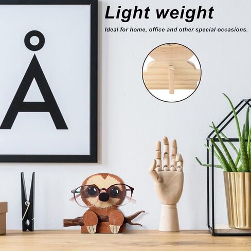 Fun Animal Eyeglass Holder Stand, Cute Cat Shaped Sunglasses Display Stand, Pet Glasses Stand Holder, Nightstand Glasses Holder for Home Office Decoration Men Women Adults Gifts in Saudi Arabia
