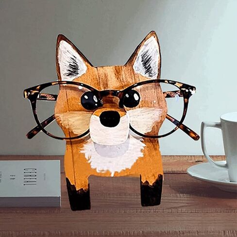Fun Animal Eyeglass Holder Stand, Cute Cat Shaped Sunglasses Display Stand, Pet Glasses Stand Holder, Nightstand Glasses Holder for Home Office Decoration Men Women Adults Gifts in Saudi Arabia