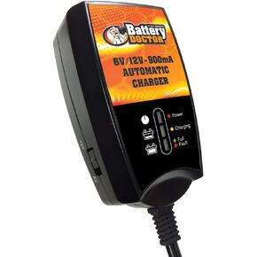 WirthCo 20068 Battery Doctor Black شاحن بطاريات ذكي معتمد من CEC وصيانة (12 فولت إلى 24 فولت، 4 أمبير إلى 8 أمبير)