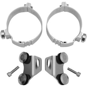Memphis Shades Fork Deflector Mounting Kit (Polished) Compatible with 04-09 Yamaha XVS11A