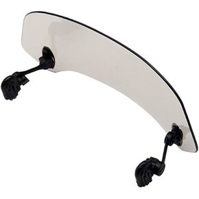 Evomosa Motorcycle Clip-On Windshield Adjustable Windscreen Extension Spoiler Deflector (gray)