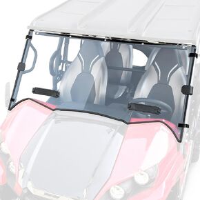 Full Windshield for Kawasaki Teryx Teryx4, Clear Dustproof Durable Hard Coat Poly Vented Front Full Windshield for Kawasaki Teryx 800 / Teryx4 800 2016-2024 Accessories