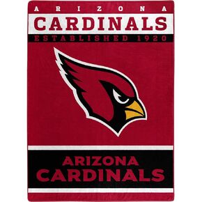 Northwest NFL Arizona Cardinals Unisex-Adult Raschel Throw Blanket, 60" x 80", 12th Man