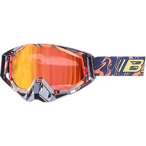 DPLUS Motorcycle Goggles Dirt Bike ATV Goggles Anti-UV Adjustable Riding Goggles for Men Women