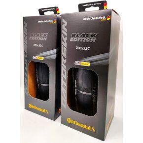 Continental Gatorskin Folding Tire - Black Edition - DuraSkin, PolyX Breaker Tech - 700x32 - Pair (2 Tires)