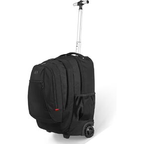 21x14 x8" Rolling Backpack, Rolling Backpack For Adults With Wheels, Travel Backpack With Wheels, Durable Wheeled Backpack With 17" Laptop Sleeve, Carry on Backpack with Wheels for Convenience