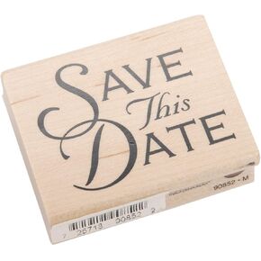 Inkadinkado 90852 "Save This Date Wood Stamp in Saudi Arabia