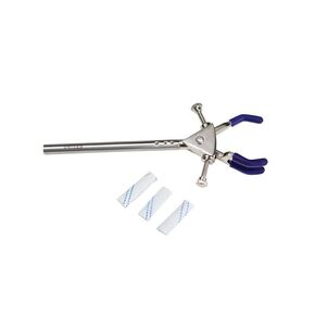 United Scientific™ Heavy Duty Extension Lab Clamp for Lab Stand, Beaker Holder or Flask Clamp - Heat Resistant, Non-Slip PVC Coated Prongs for Holding Objects up to 1.5" Diameter