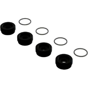ARRMA Front Hub Nut Includes O-Rings, Aluminum, Black (4), ARA330775