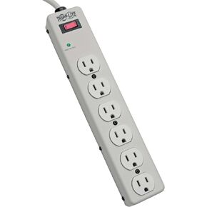 Tripp Lite 6 Outlet Surge Protector Power Strip, 6ft Cord, Metal, 5,000 Insurance (TLM606),Gray in Kuwait