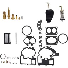 labwork Carburetor Repair Kit Replacement for ALL Mercruiser Mercarb 2 bbl replaces 3302-804845 and more