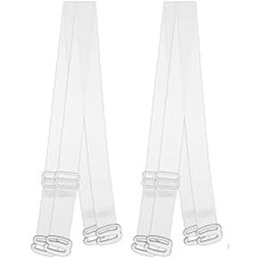Women's Transparent Plastic Detachable Transparent Straps Bra Strap Plastic Metal,Free Size