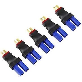 5Packs Male T to Female EC5 Plugs Conversion Adapter for RC Lipo Battery FPV RC Models