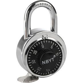 Combination Padlocks - Dial Locks for School Lockers and Gym Lockers with Key - Combo Locks, Code Locks and Padlocks with Combination Locks for Lockers - Padlock for Locker, Gym, and School