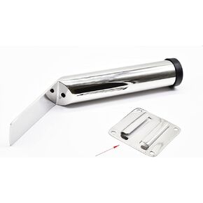 MARINE CITY Extra Bracket Strong and Durable Gloss Polished Finish Mounting Plate Removable Stainless Steel Rod Holder for Boats RVs Yachts Ships (Not Include Rod Holder)