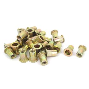 uxcell a15072400ux0462 M6x15mm Metric Flat Head Blind Rivet Nut Insert Nutsert 30pcs Pack of 30