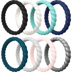 Silicone Ring for Women - 3mm Width 2.5mm Thick