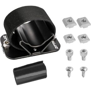 Bike Rear Wheel Fixing Bracket, Aluminum Alloy Roof Bike Parking Rack Rear Wheel Rack Mount(Black)