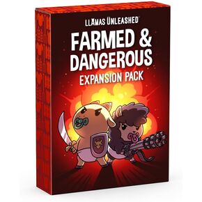 Llamas Unleashed: Farmed and Dangerous Expansion - Fun card game for kids, teens, & adults - Strategize and destroy your friends - 2-8 players ages 8+ - Great for game night