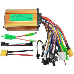 Universal 24V 36V 48V 60V 250W 350W 10A 15A 20A Lithium Battery Brushless Controller for Electric Bike E-Scooter DC Motor