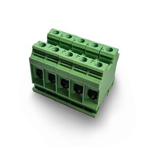 Dinkle DK35N-GN Green DIN محطة السكك الحديدية نوع المسمار UL 600V 150A 1/0-12AWG، حزمة من 5