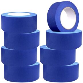 Painters Tape 2 Inch, 8 Polls Blue Painters Tape, Bulk Masking Tape Blue General Purpose for Arts and Crafts, 2 Inch x 55 Yards (440 Yards Total)