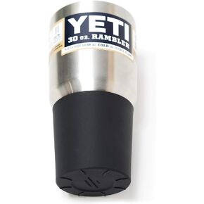 Silicone Boot Sleeve Protector for 20oz, 26oz, 30oz Yeti Rambler Tumbler Cups and 32oz Hydro Flask Tumbler (Black)