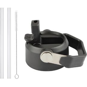 Straw Lid for Hydro Flask 12/16/18/20/32/40/64 Oz and Trail Series 24, 32, 40 Oz, Fits Simple Modern, Takeya, Iron Flask and Most Wide Mouth Water Bottles [1 Lid+2 Straws+1 Cleaning Brush] in Kuwait