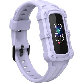 حزام متوافق مع سوار Fitbit Luxe Band، جراب TPU سهل التركيب مع شريط ناعم للرجال والنساء