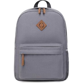Backpack for Women Men,Lightweight Durable Water-Resistant Pack 15.6 Inch Laptop Sleeve,Work Travel,College Bookbag Casual Rucksack Daypack Outdoor,Gift Choice,Black