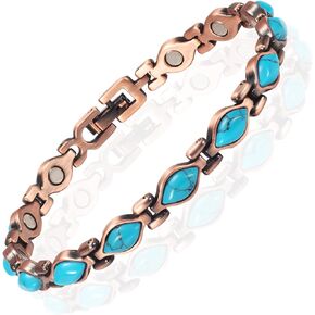 Copper Bracelets for Women,Adjustable with 3500 Gauss Magnetic, Copper Jewelry